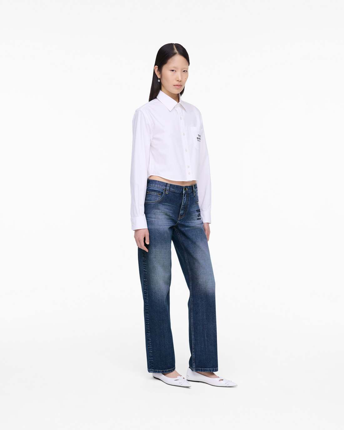 Marc Jacobs Special Offer - THE CROPPED FEMME SHIRT White