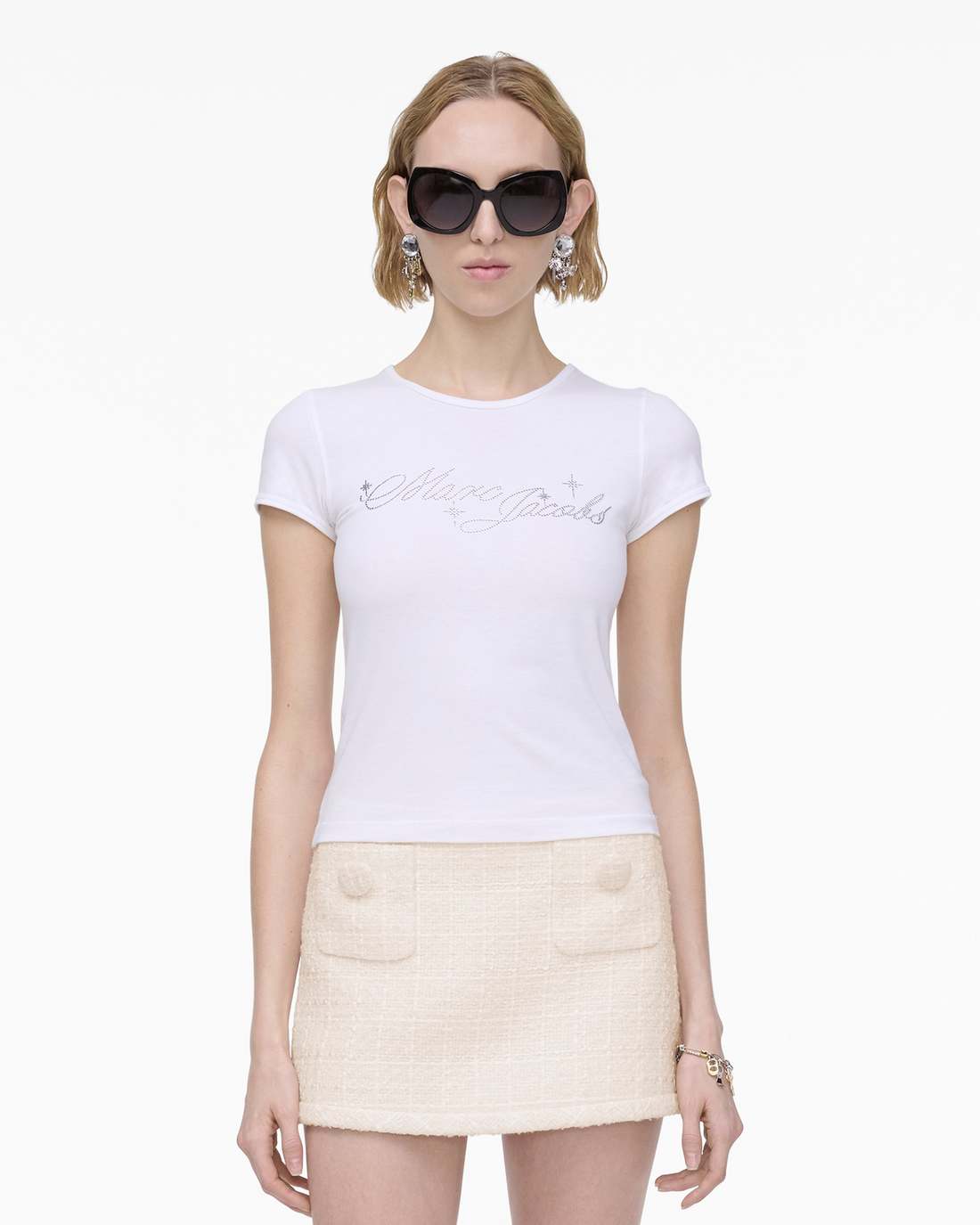 Marc Jacobs Classic - Charm Logo Shrunken Tee White