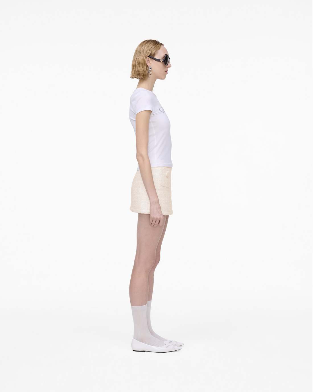 Marc Jacobs Classic - Charm Logo Shrunken Tee White