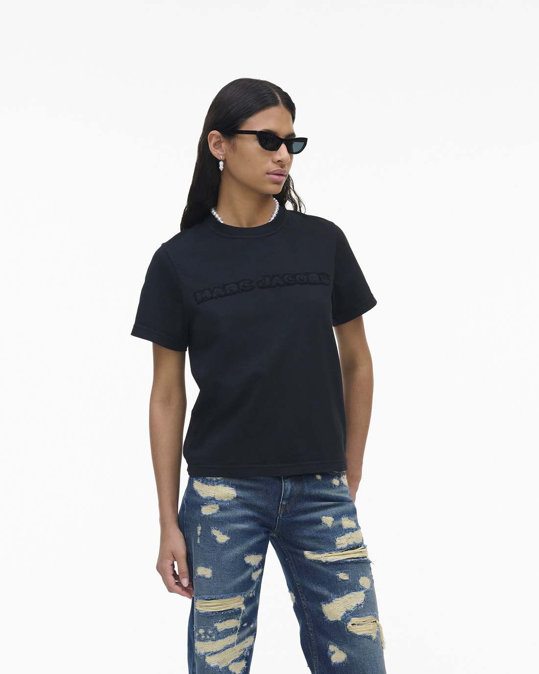 Marc Jacobs Smart Buy - The Logo Baby Tee Black