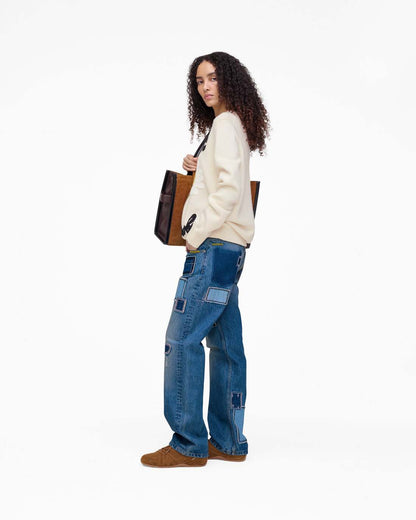 Marc Jacobs Special Offer - Patchwork Straight Jean Bright Indigo