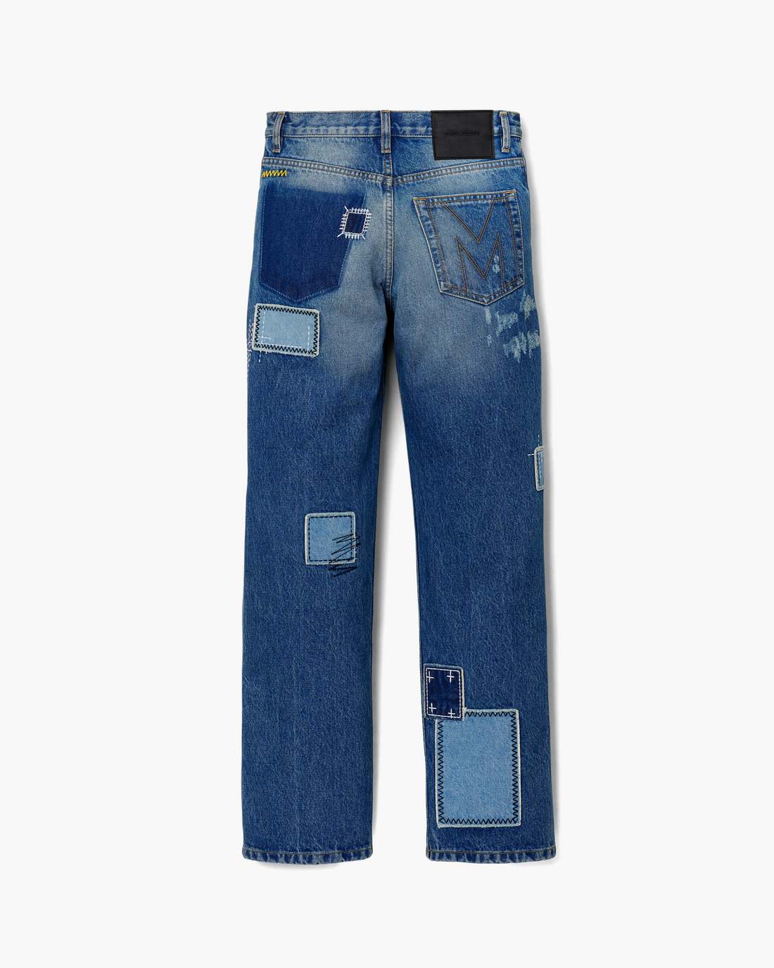 Marc Jacobs Special Offer - Patchwork Straight Jean Bright Indigo