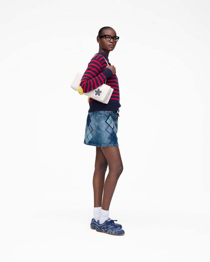 Marc Jacobs Customer Favorite - Argyle Patchwork Mini Skirt Bright Indigo
