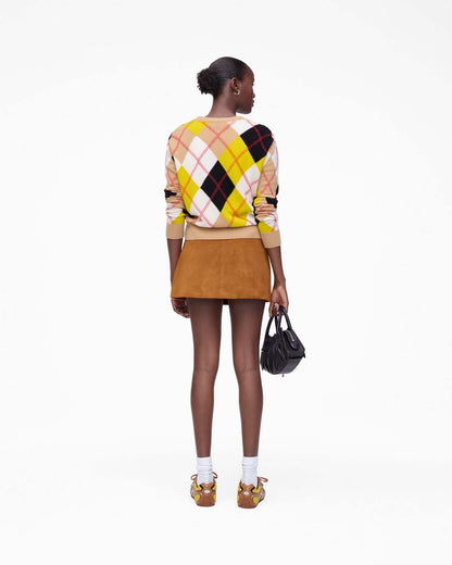 Marc Jacobs Exclusive - Suede Box Pleat Mini Skirt Copper