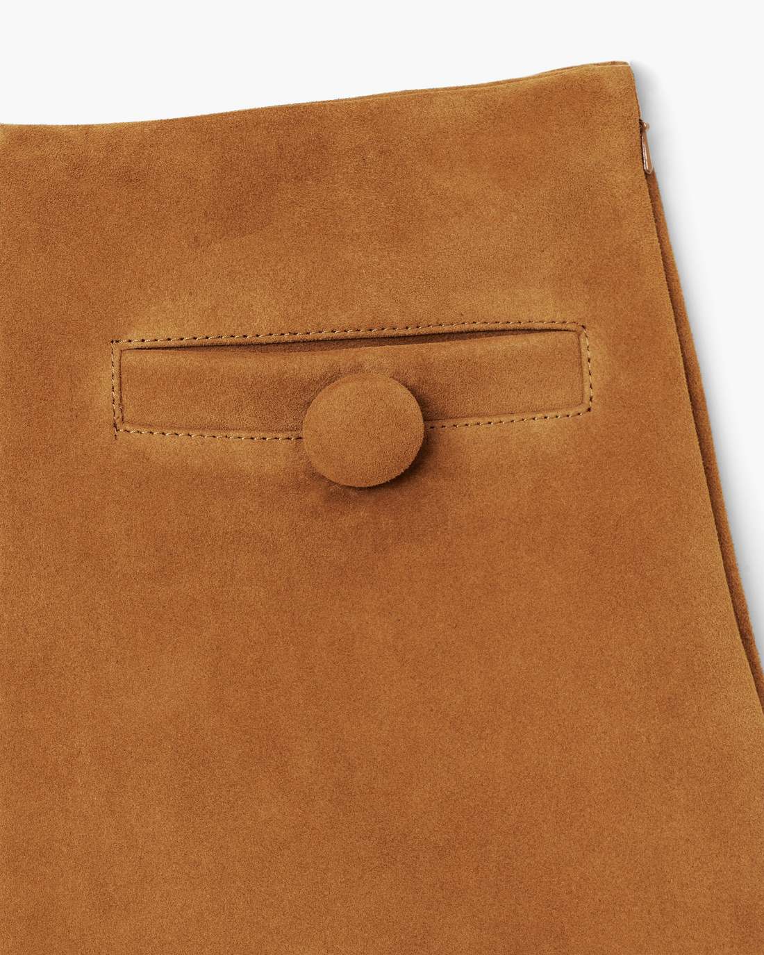 Marc Jacobs Exclusive - Suede Box Pleat Mini Skirt Copper