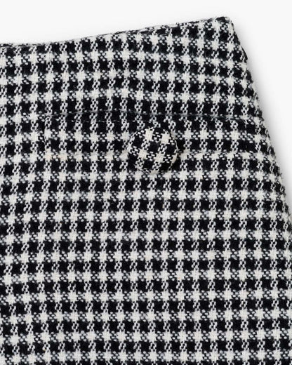 Marc Jacobs Great Value - Gingham Tweed Mini Skirt Black Multi