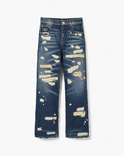 Marc Jacobs Everyday - The Rip And Repair Straight Jean Punk Indigo