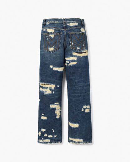 Marc Jacobs Everyday - The Rip And Repair Straight Jean Punk Indigo