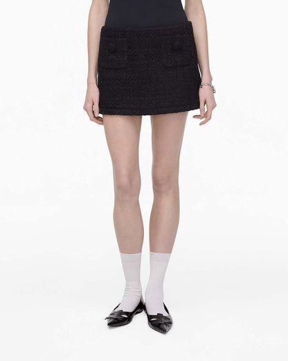 Marc Jacobs Popular - Tweed Mini Skirt Black