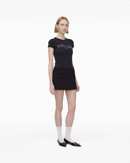 Marc Jacobs Popular - Tweed Mini Skirt Black