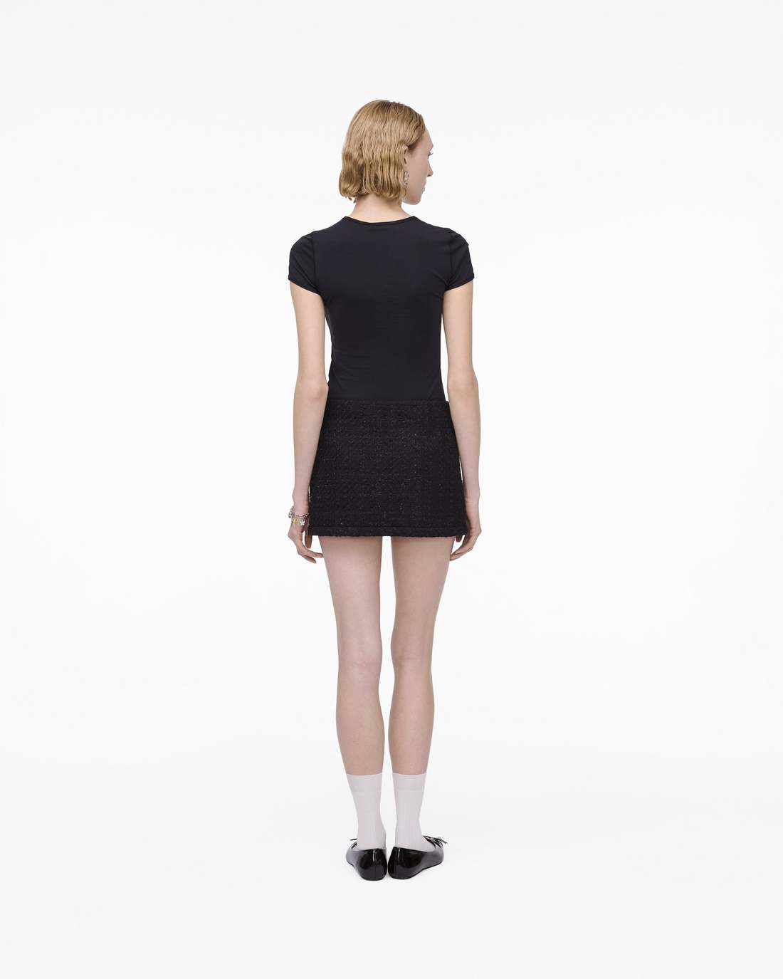 Marc Jacobs Popular - Tweed Mini Skirt Black