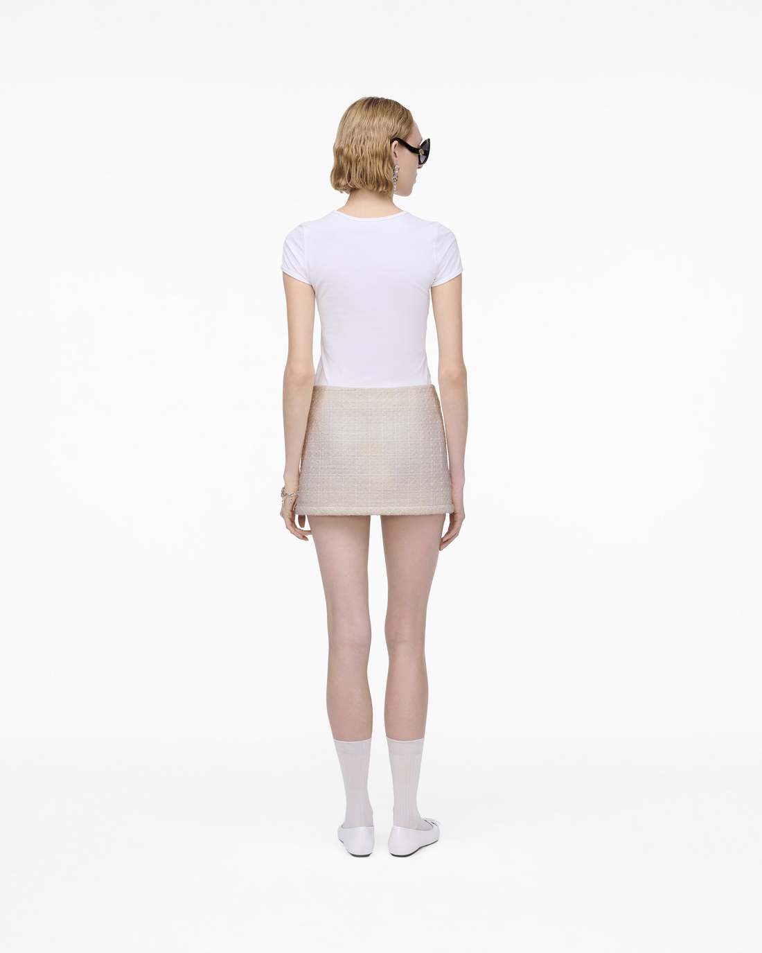 Marc Jacobs Best Seller - Tweed Mini Skirt Ivory