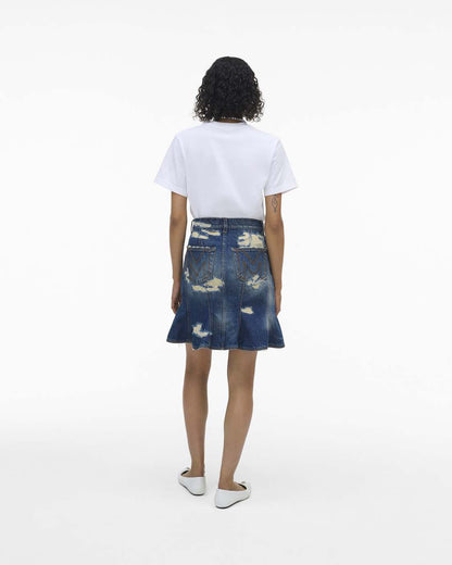 Marc Jacobs Special Offer - The Rip And Repair Fluted Mini Skirt Punk Indigo