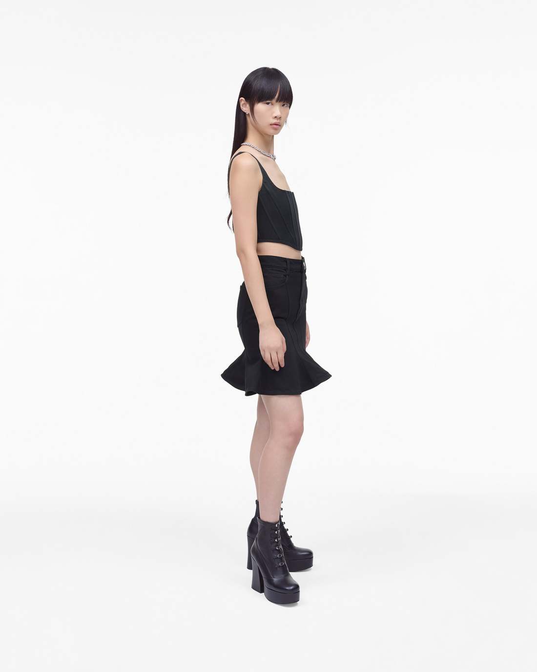 Marc Jacobs Best Seller - The Fluted Mini Skirt Black