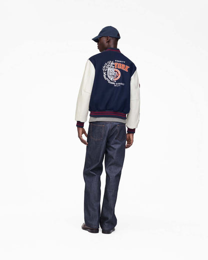Marc Jacobs Discount - The A.P.C. X Marc Jacobs  Varsity Jacket Dark Navy/White
