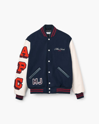 Marc Jacobs Discount - The A.P.C. X Marc Jacobs  Varsity Jacket Dark Navy/White