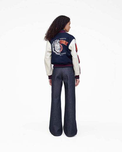 Marc Jacobs Discount - The A.P.C. X Marc Jacobs  Varsity Jacket Dark Navy/White