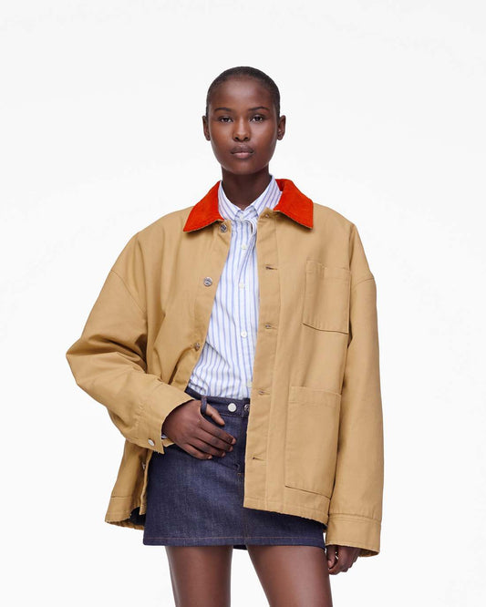 Marc Jacobs Great Value - The A.P.C. X Marc Jacobs Stoned Canvas Unisex Jacket Camel