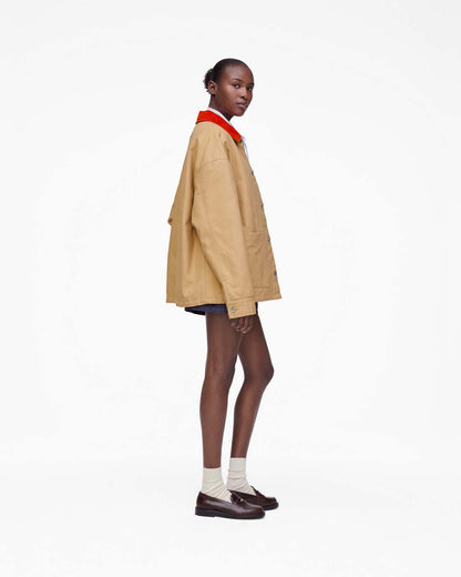 Marc Jacobs Great Value - The A.P.C. X Marc Jacobs Stoned Canvas Unisex Jacket Camel