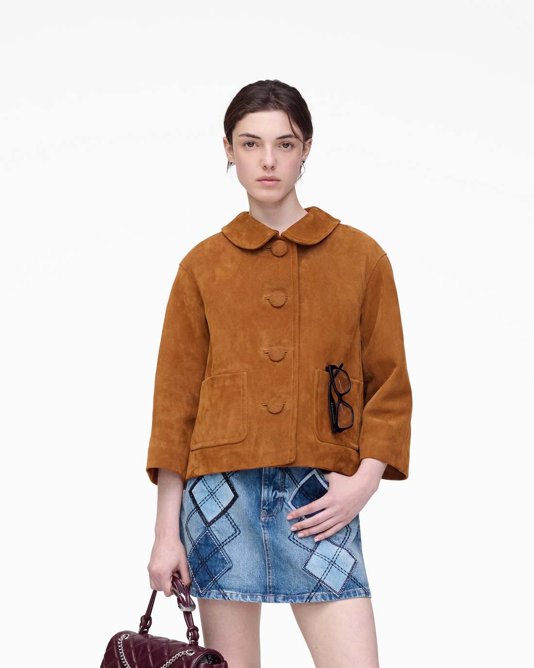 Marc Jacobs Essential - Suede Doll Jacket Copper