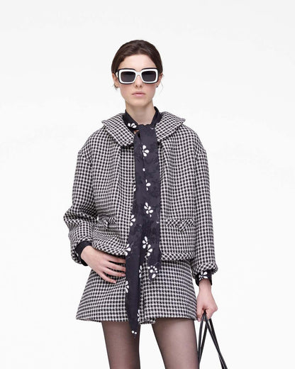 Marc Jacobs Special Offer - Gingham Tweed Jacket Black Multi