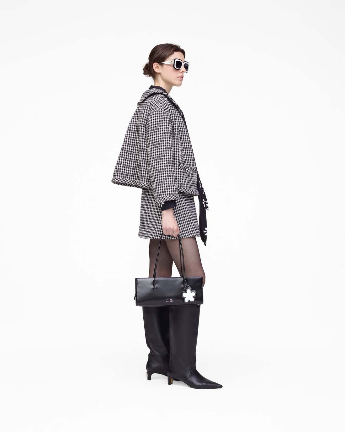 Marc Jacobs Special Offer - Gingham Tweed Jacket Black Multi