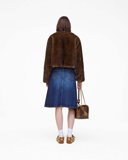 Marc Jacobs Essential - Teddy Cropped Jacket Ebony