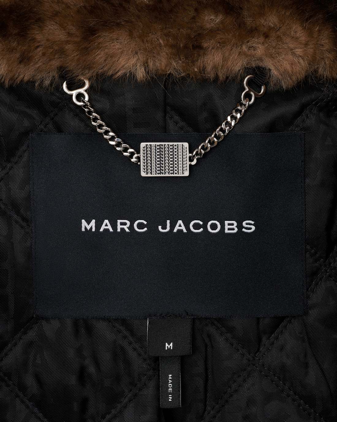 Marc Jacobs Essential - Teddy Cropped Jacket Ebony