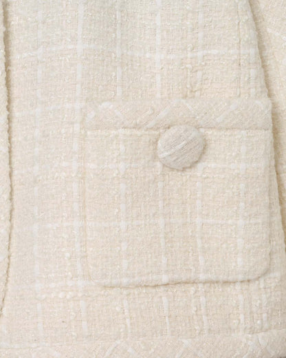 Marc Jacobs Great Value - Tweed Backwards Lady Jacket Ivory