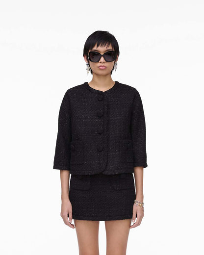 Marc Jacobs Special Offer - Tweed Backwards Lady Jacket Black