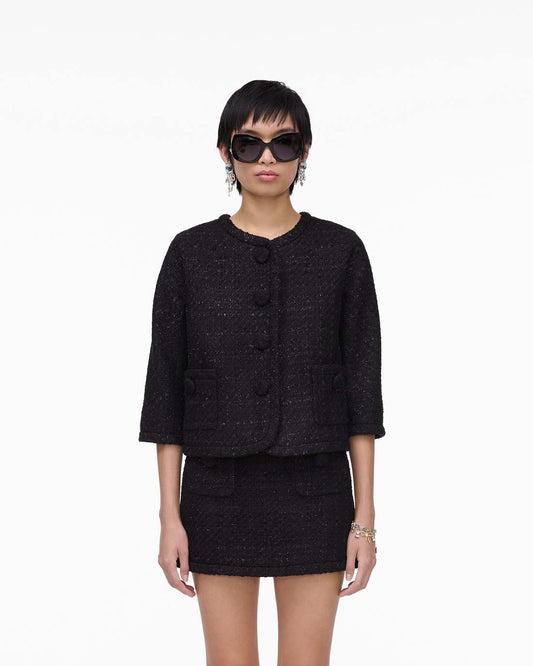 Marc Jacobs Special Offer - Tweed Backwards Lady Jacket Black
