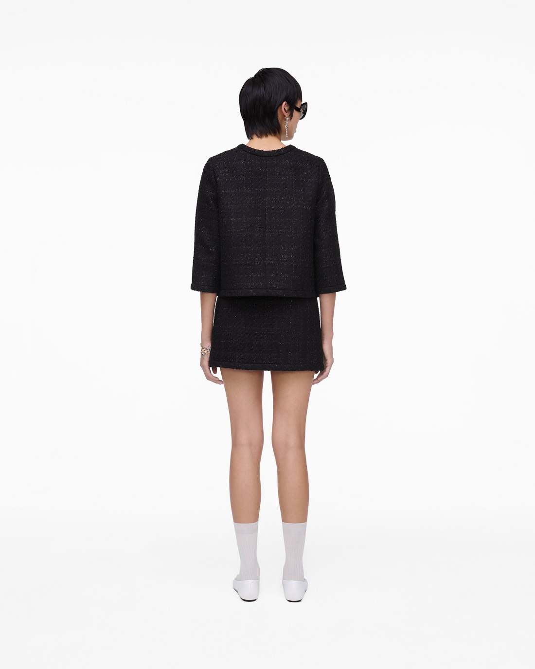Marc Jacobs Special Offer - Tweed Backwards Lady Jacket Black