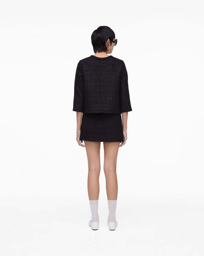 Marc Jacobs Special Offer - Tweed Backwards Lady Jacket Black