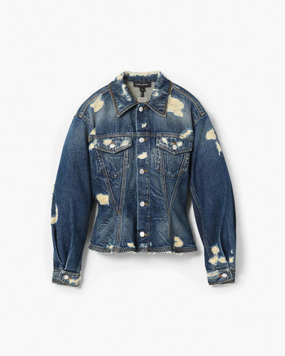 Marc Jacobs Great Value - The Rip And Repair Fluted Denim Jacket Punk Indigo