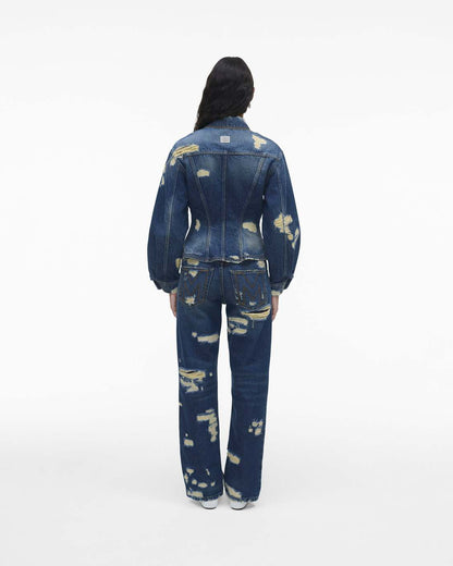 Marc Jacobs Great Value - The Rip And Repair Fluted Denim Jacket Punk Indigo