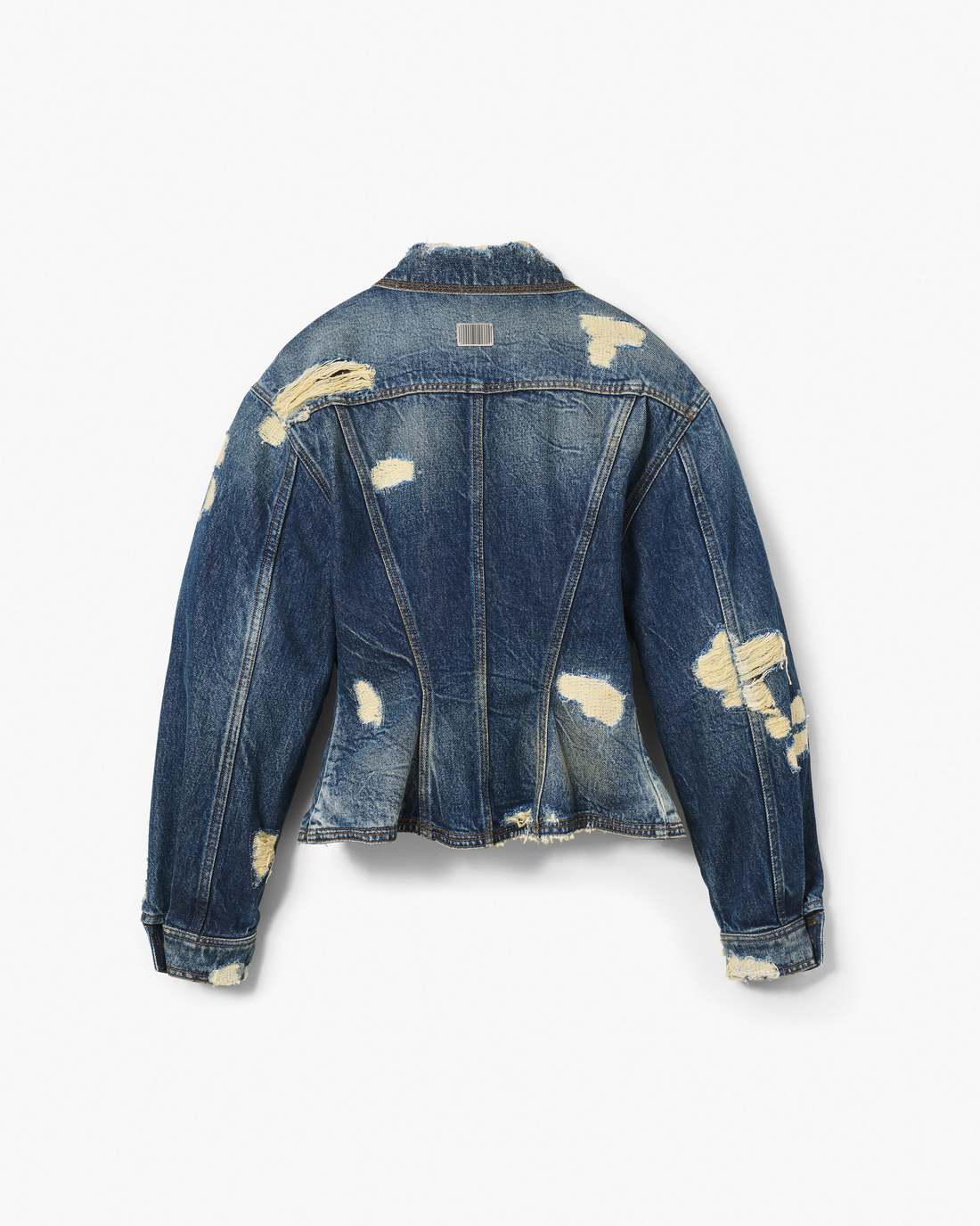 Marc Jacobs Great Value - The Rip And Repair Fluted Denim Jacket Punk Indigo