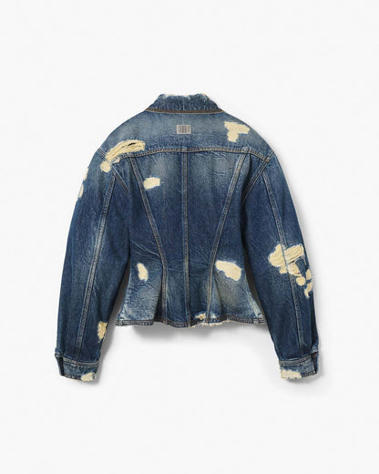 Marc Jacobs Great Value - The Rip And Repair Fluted Denim Jacket Punk Indigo