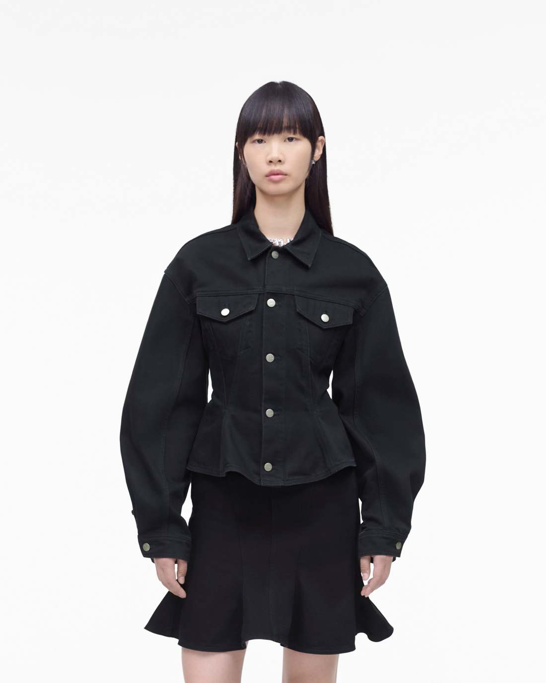 Marc Jacobs Classic - The Fluted Denim Jacket Black