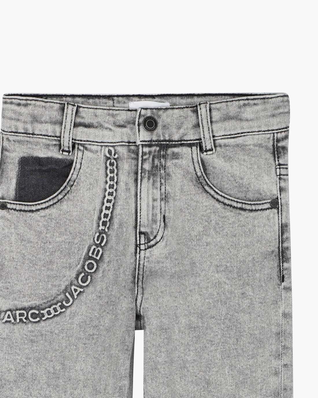 Marc Jacobs Exclusive - The Trompe Loeil Chain Jeans Black