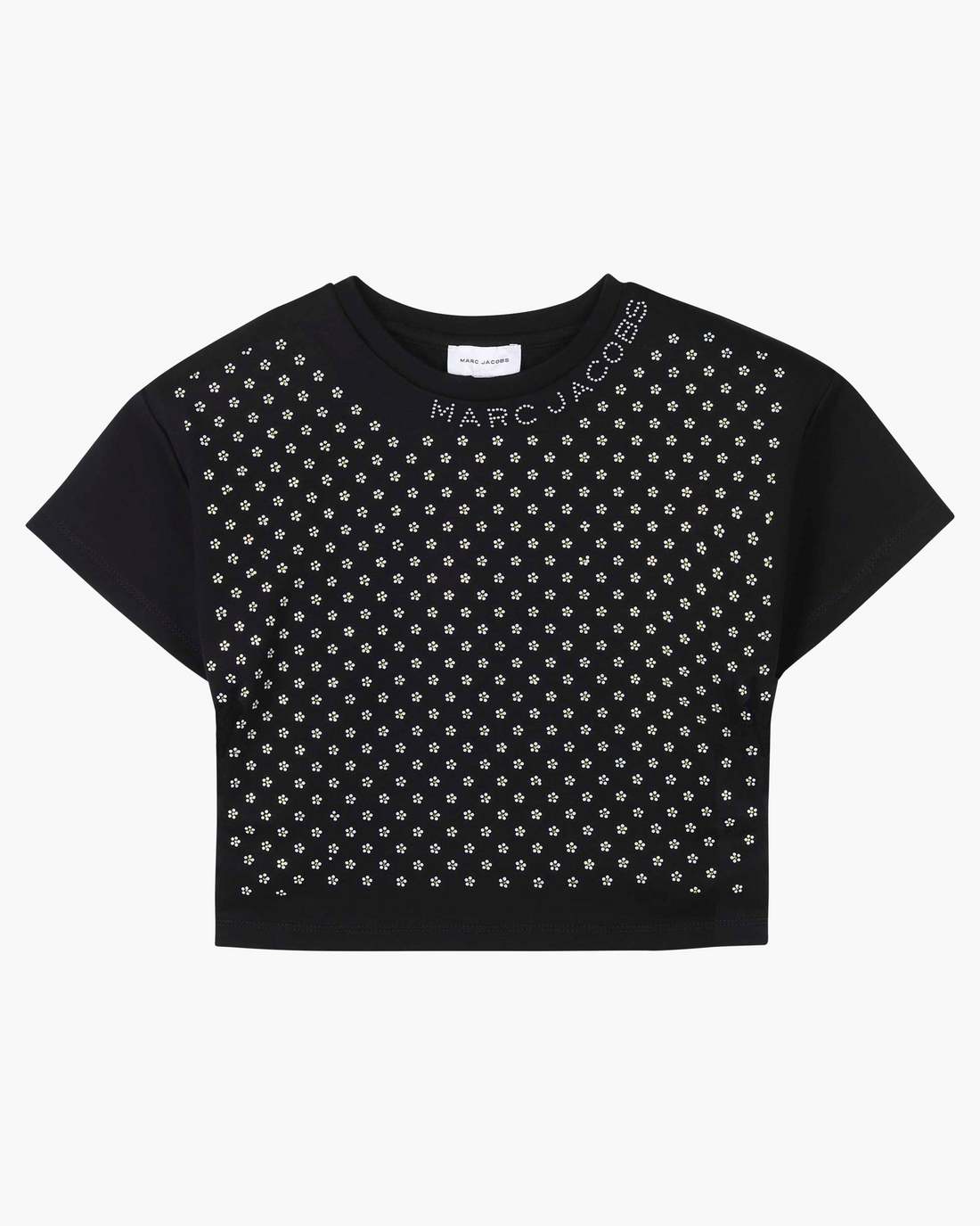 Marc Jacobs Exclusive - The Crystal Daisy Cropped Shirt Black