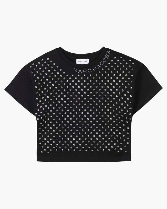 Marc Jacobs Exclusive - The Crystal Daisy Cropped Shirt Black