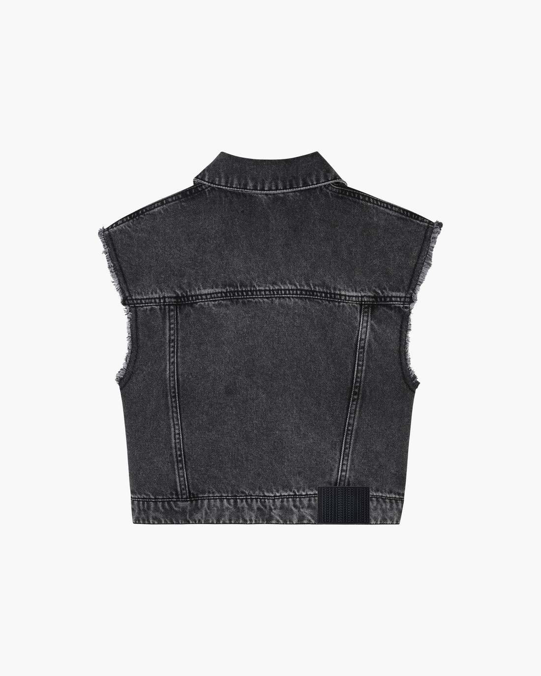 Marc Jacobs Everyday - The Crystal Daisy Denim Vest Black