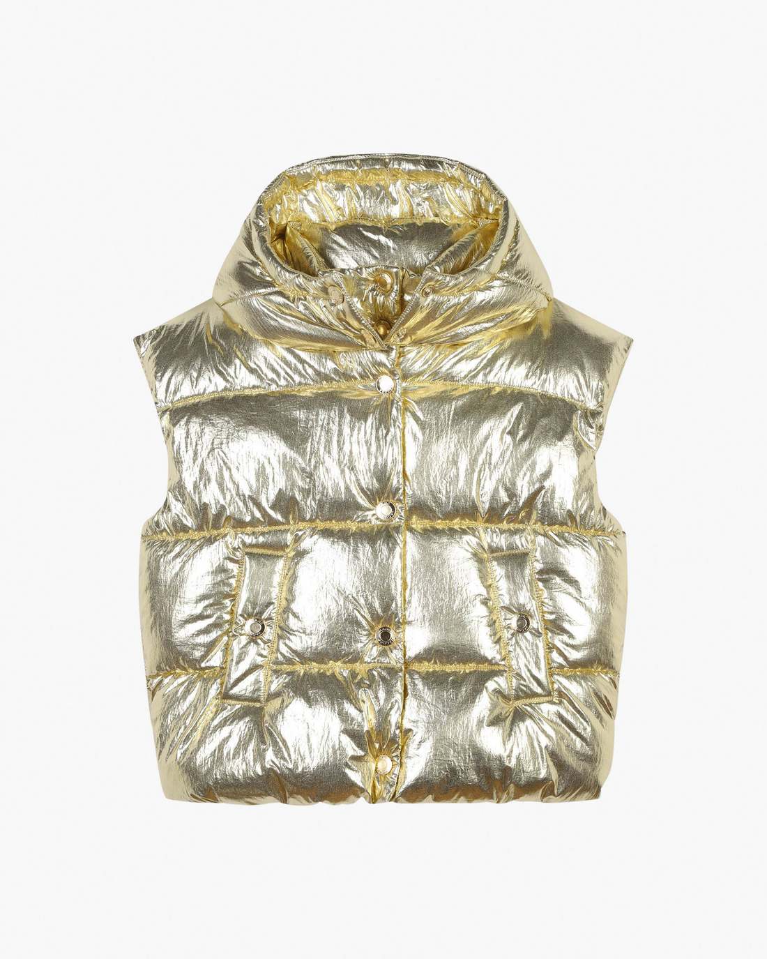 Marc Jacobs Premium - The Metallic Puffer Vest Gold