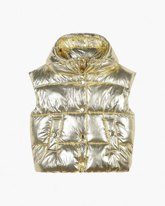 Marc Jacobs Premium - The Metallic Puffer Vest Gold