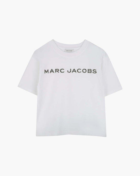Marc Jacobs Quality - The Crystal Daisy Logo Tee White