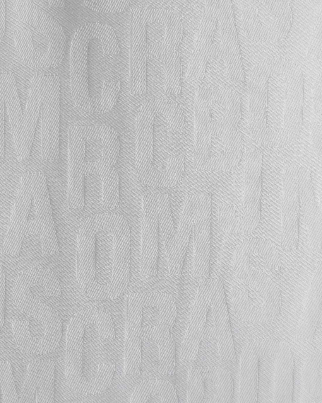 Marc Jacobs Popular - The Jumbled Monogram Logo Short Sleeve Shirt White