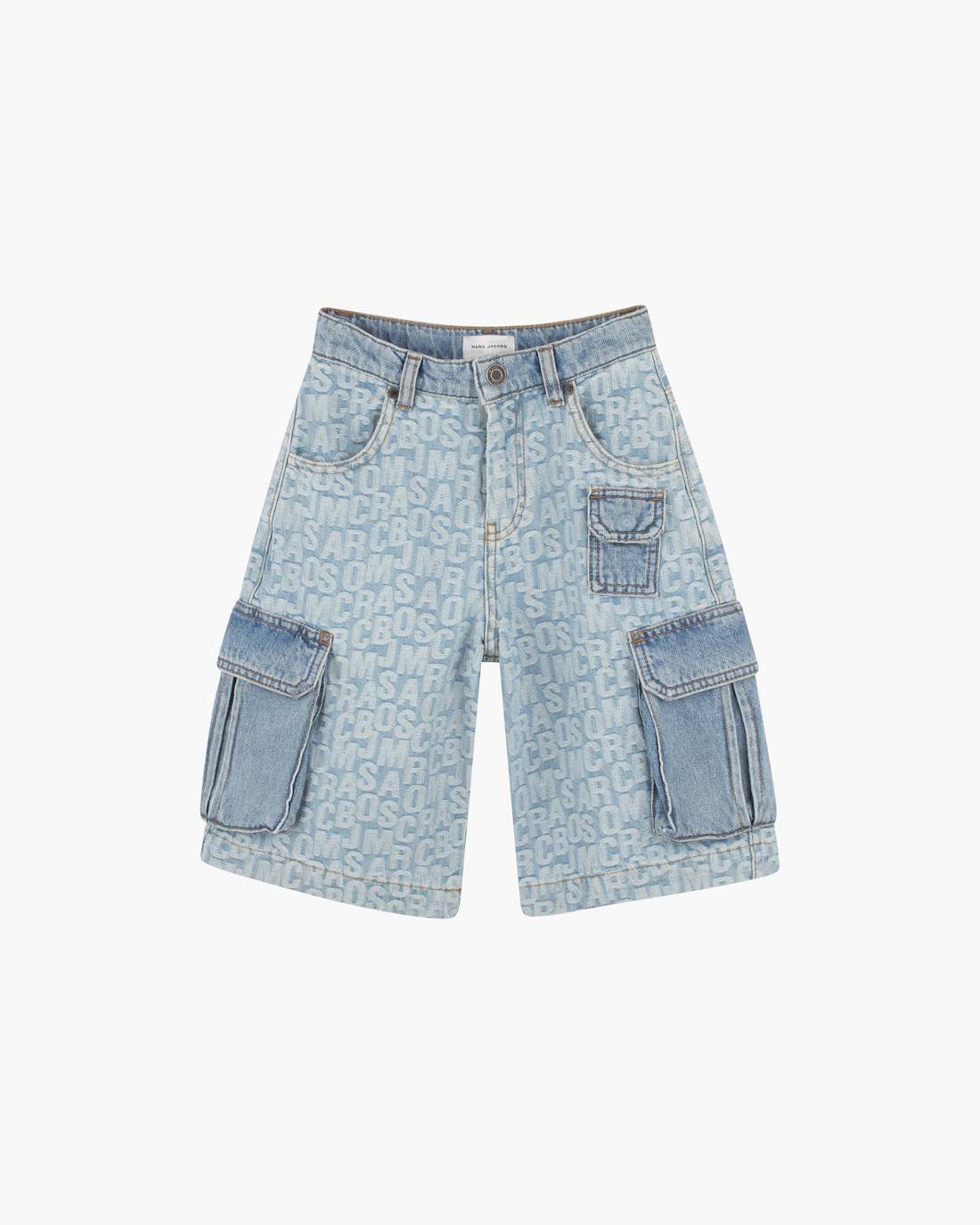Marc Jacobs Popular - The Jumbled Logo Bermuda Short Blue