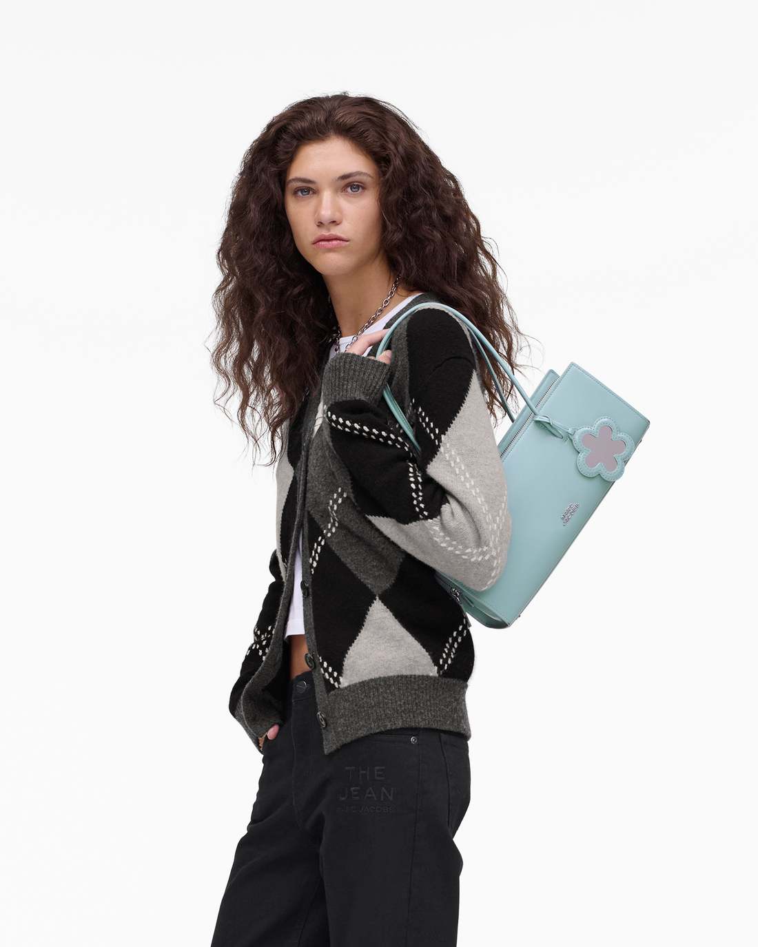 Marc Jacobs Sale - The Glam Mirror Satchel Sky Blue